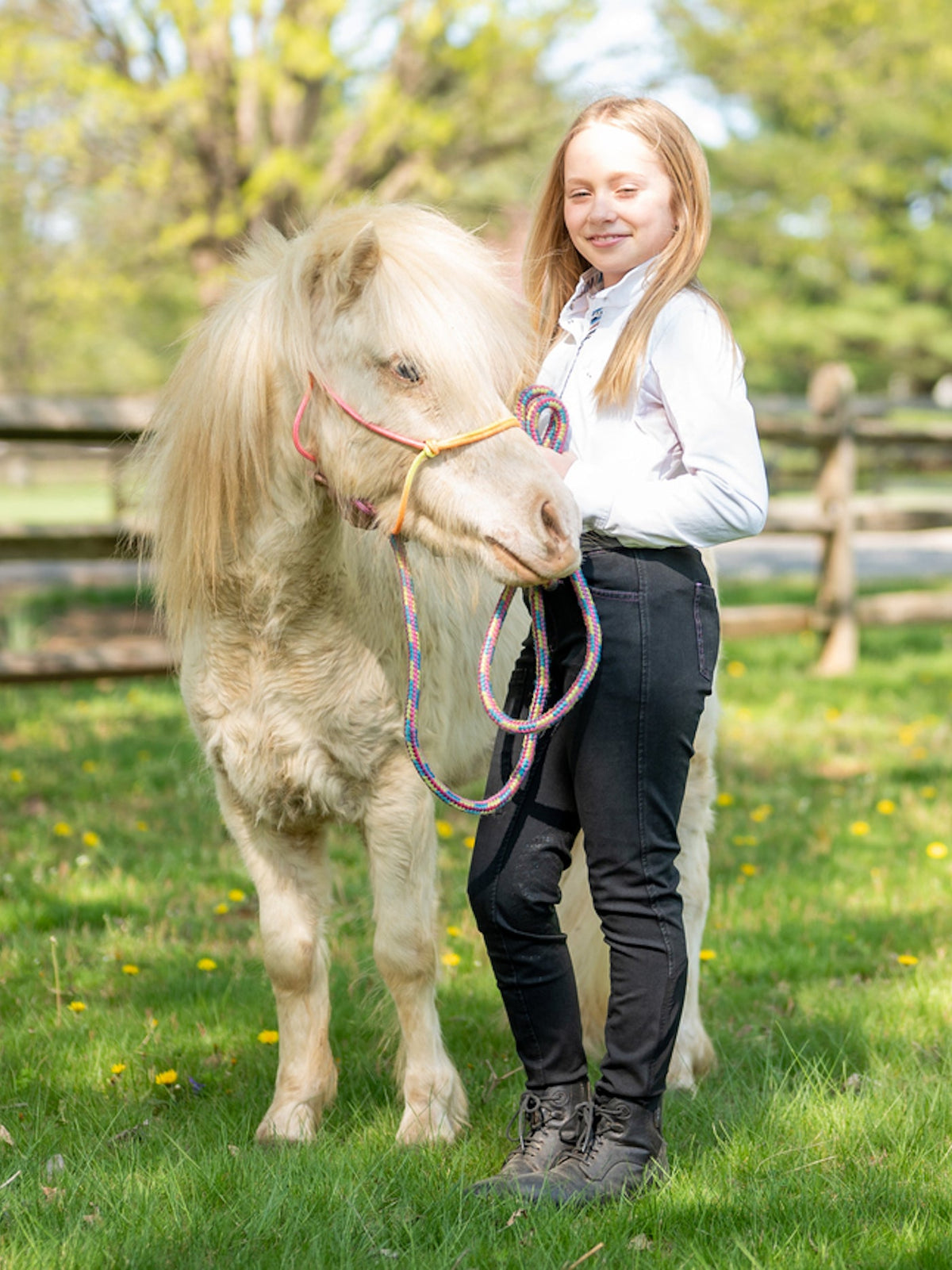 Girl's Denim Knee Patch Tread Breech