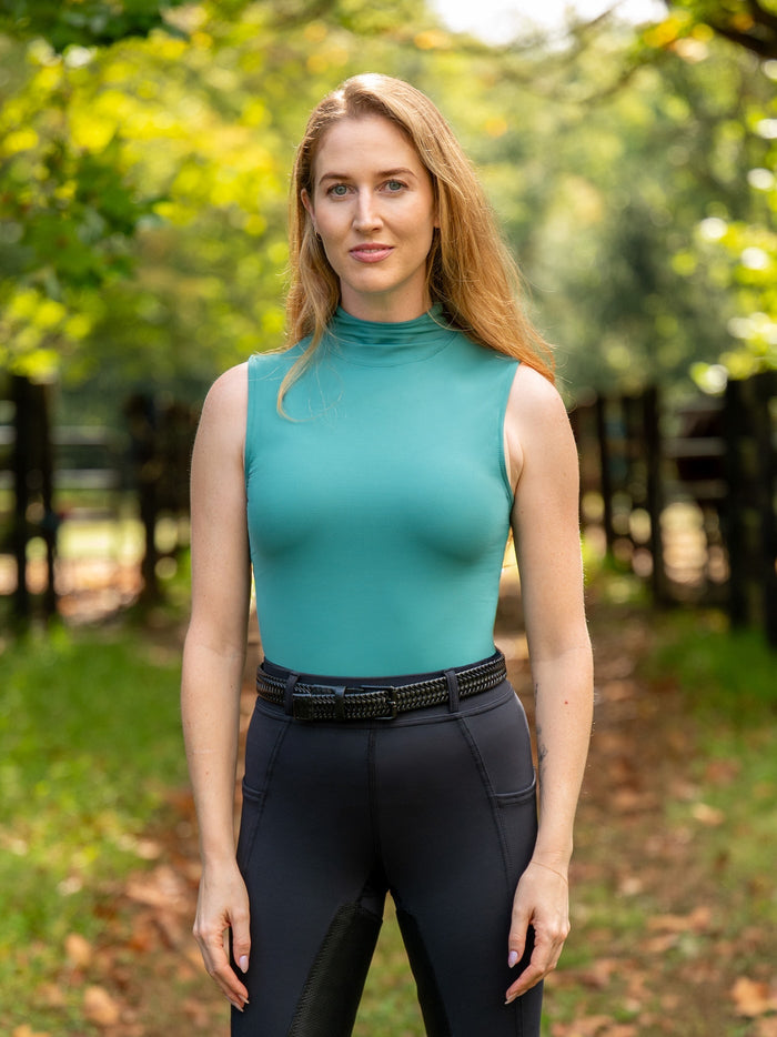 In Stride Mock Neck Sleeveless